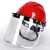 大工象 电焊防护面罩配帽式面屏 PVC面白屏 防冲击高清焊接面罩