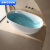 浪鲸（SSWW） 人造石浴缸椭圆形独立式日式网红高端民宿酒店家用小户型深泡 1.3米哑光白 千城送装