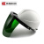 安全帽式电焊面罩焊工实用带面具面屏防烤脸氩弧焊气保焊二保焊 墨绿色8号暗度面屏支架
