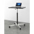 定制站立式工作台移动升降桌笔记本电脑桌简易桌办公书桌折叠小桌 白枫色四星铝合金脚矮气棒升降