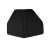 海斯迪克 HKL-273 塑料三面护角 快递纸箱护角 家具包边保护角 黑色50mm 200个
