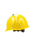 旷峙 安全帽 防砸 国标玻璃钢头盔 建筑工程头盔 圆形安全帽 ABS国标豪华大V型 产品一个价