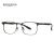 明治（KHDESIGN） 眼镜架男女配线框光学镜 金属全框可配近视眼镜平光镜 S2855 C1 枪色哑黑色镜框（模特款） 镜框+万新1.67防蓝光
