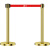 质尊 隔离伸缩带栏杆 一米线警戒线围栏 钛金单层2米 1根