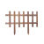 德威狮 栅栏室外防腐木护栏碳化栏杆围栏篱笆实木围挡 碳色100*20*35 (板厚9mm) 单位：件