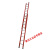 绝缘梯子玻璃钢纤维升降伸缩梯电工供电加厚工程梯直梯 5.3米 绝缘二联升降