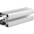 贝骋 铝合金型材 流水线铝型材框架 单位：米 80120EW-3.0mm  
