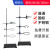 铁架台实验室架子台杆化学实验器材滴定台固定支架十字夹不锈钢大号实验架试管夹子小型蝴蝶夹三足铁架台铁圈 国标一杆一座高60cm