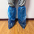 保罗岚芝 一次性防护靴套透气膜防水耐用耐磨隔离高筒通用鞋套 PP+PE贴条防护靴套 5件 
