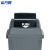 希万辉 灰色60L其他垃圾 商用新国标大号翻盖垃圾桶户外垃圾分类垃圾桶XWH0003