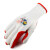 牛郎星劳保胶片手套乳胶发泡PVC手套手背贴片防护手套1钢筋工工地专用 NL-198白