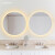 莱姆森（Lamxon）浴室镜子led镜简约圆形镜带灯壁挂墙卫生间厕所镜可定制 升级单触控+三色+时温+防雾 900mm直径 （防爆）