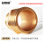 安赛瑞 双外丝黄铜直接头 国标对丝水管 直通室内水暖配件 DN20 6分 3个装 22402