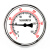 伊莱科双金属温度计工业锅炉管道轴向指针温度表水温表WSS-301 0-200℃