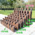 德威狮 户外庭院防腐木桩围栏栅栏篱笆 长90厘米 (矮60高70直径6厘米) 单位：件