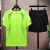 HKSH361官方夏季冰丝短袖T恤运动套装男薄款棋盘格半袖休闲NＩKＥ 黑色 L