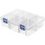 多格零件盒带盖透明配件件收纳盒小螺丝分类分格塑料格子工具箱 9分格带盖子透明款买1送2共3个