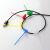 彩色尼龙标签网线电线标识标记理线标牌扎带塑料封条铅封苗木吊牌 100条 白色（120mm）
