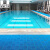 洛楚（Luxchic）商用卫生间游泳馆防滑垫运动纹浅蓝（30cm*30cm*1.0cm） 拼接镂空淋浴隔水脚垫厕所游泳池