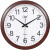 康巴丝（Compas） 16英寸客厅静音钟表创意时钟石英钟时尚挂钟万年历现代挂表 仿木色3128Y有显