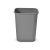 冠峰 8L深灰色加厚 大垃圾桶大号商用户外餐厅办公室特大号厨房无盖长方形垃圾箱GNG-432