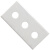 陶瓷三孔刀片工业用分切分条锋利耐磨不生锈高硬度氧化锆 43*22*0.2mm一片