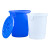 圆形大号加厚塑料大水桶储水带盖胶桶商用特大容量环卫垃圾桶 白色120L有盖 加厚