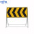 前方道路施工牌交通安全标志警示牌工程告示牌导向反光指示牌订做 前方施工 100x100x50cm