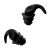 SMVP耳塞防噪音隔音睡觉睡眠学习降噪工业耳罩呼噜声 黑色 左耳+右耳一对+收纳盒+眼罩