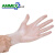 爱马斯一次性丁腈手套清洁加厚耐用蓝色实验室工业防护手套 透明PVC手套（100只/盒） L