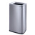 不锈钢垃圾桶无盖压圈方形直投厨房客厅房间商场卫生间果皮箱 黑钛25升（320*265*610mm）