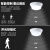 物业声光控一体灯泡雷达人体感应吸顶楼梯走廊声控灯 楼道 经济型声光控灯直径8厘米 3W 白