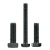 俱威 螺栓 外六角螺栓螺丝全螺纹8.8级发黑六角头螺丝 M10 10*60（50个）