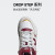 adidas DROP STEP XL休闲中帮篮球运动板鞋男女阿迪达斯三叶草 白/红/浅灰 39(240mm)