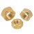 稳斯坦 62黄铜外六角螺帽DIN934 M2(400个) 六角铜螺帽螺母螺帽 WY0398