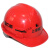 梓萤岔上海建工安全帽SCG一建至七建豪华工地工程建筑透气印耐安 竖条透气款红色 可留言更换印字