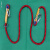 高空安全带延长绳安全带二保绳子拖车绳空调安装绳编制尼龙涤纶绳 14毫米粗2米长送双沟