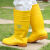 男女卫生靴高筒黄色雨靴耐油耐酸碱防滑雨鞋水产养殖雨靴 新升级款黄色 高筒雨鞋 44