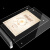 海斯迪克 HKW-344 亚克力展示牌 双面桌牌台卡广告牌 台签台卡架摆台定制 水晶抽拉横款（128×178mm）