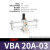 增压阀VBA10A02气体增压泵VBA20A03储气罐20L38LVBA VBA20A-03 无配件