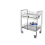 加厚不锈钢治疗车小推车置物架手术工具美容推车 组装三层特小号（无抽屉）