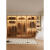 欧派（OPPEIN）玻璃门衣柜主卧简约现代组合家用卧室奶油风一门到顶实木柜子组装 5门1.8米2米高钢化玻璃门