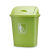 摇盖垃圾桶大容量30L40L60L户外物业带盖厨房商用特大号教室 加厚无盖65L绿色