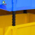 齐鲁安然 斜口盒  五金配件多格分类零件盒 组合式物料元件塑料收纳盒螺丝工具箱 R5号450x290X170mm 黄色