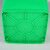 格圣奇塑料环卫垃圾桶小号分类箱物业回收桶C5170绿色50L无轮款