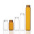 玻璃储存瓶EPA样品瓶20/30/40/60ml透明棕色吹扫捕集试剂瓶100个 40ml 棕色(不含盖垫) 100个