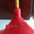 加厚塑料波浪ppv丝丝扫把扫水扫地笤帚硬毛扫帚手工扫帚木杆 红色