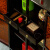 苏素红木家具紫光檀（学名：东非黑黄檀）圆角柜镶嵌癭木中式储物柜明式面条柜收纳柜 1.3米圆角柜 双门
