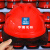 御舵abs中国建筑安全帽国标加厚工程领导头盔白色定制logo印字男 红色进口abs/5倍防砸