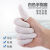 迈恻亦手指套防滑耐磨美容护手橡胶乳胶电子工业无尘一次性手指套 米白色防滑M码100克约98只